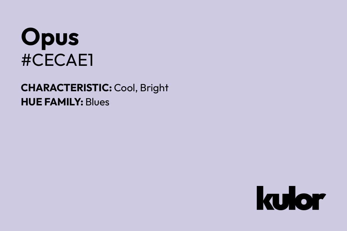 Opus is a color with a HTML hex code of #cecae1.