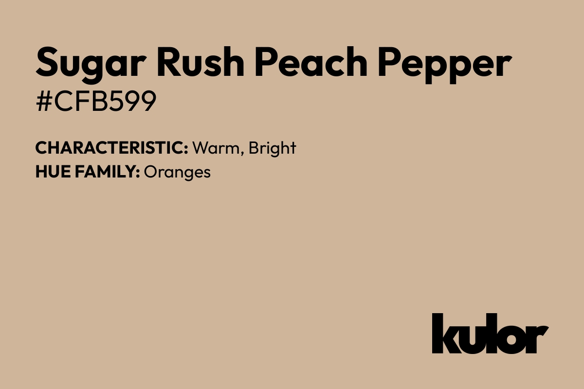 Sugar Rush Peach Pepper is a color with a HTML hex code of #cfb599.