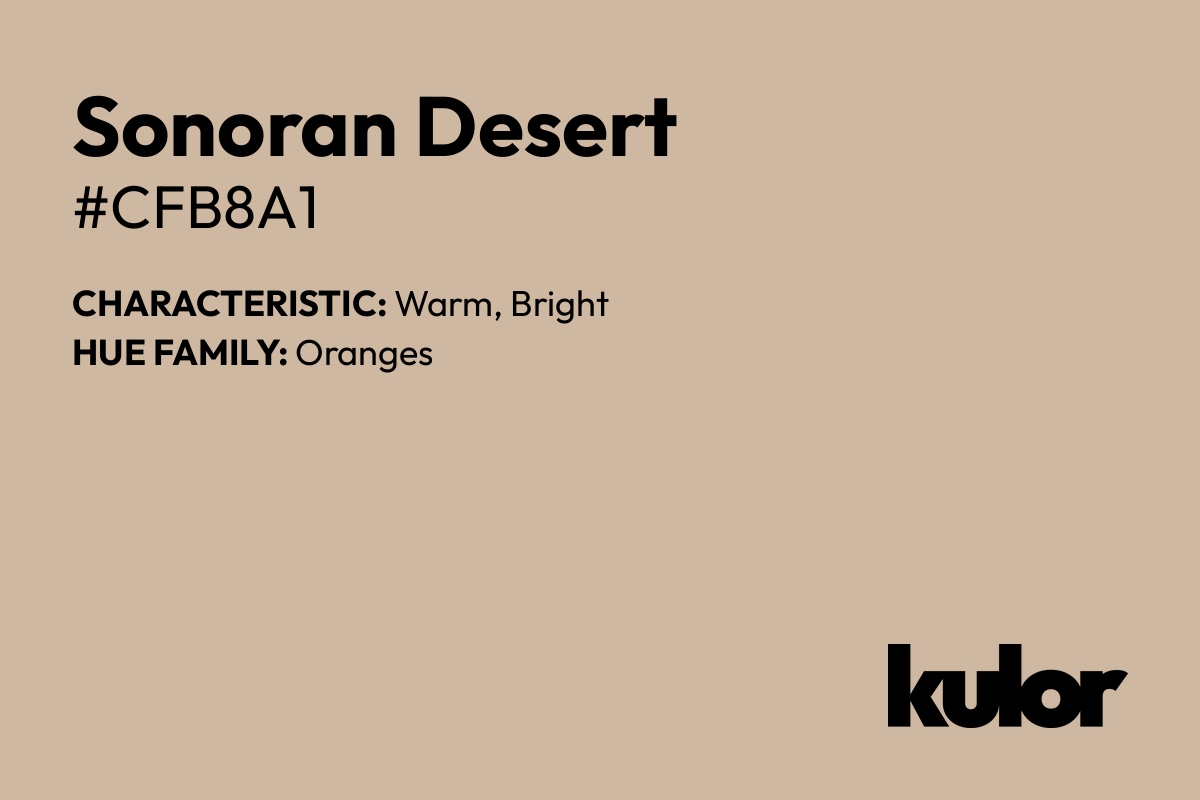 Sonoran Desert is a color with a HTML hex code of #cfb8a1.