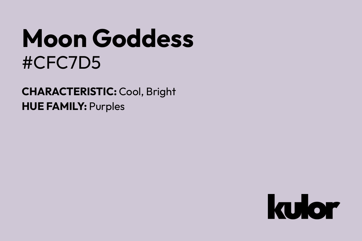 Moon Goddess is a color with a HTML hex code of #cfc7d5.