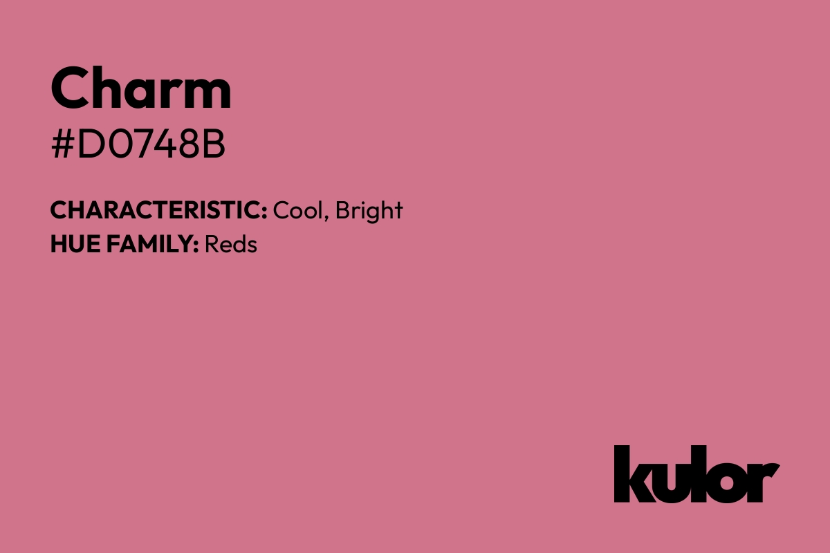 Charm is a color with a HTML hex code of #d0748b.