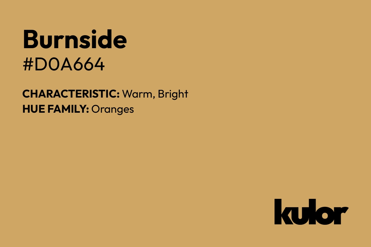 Burnside is a color with a HTML hex code of #d0a664.