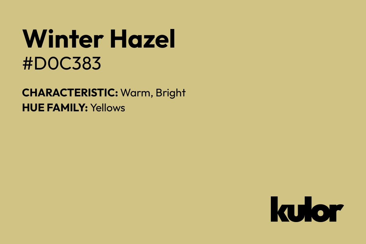 Winter Hazel is a color with a HTML hex code of #d0c383.