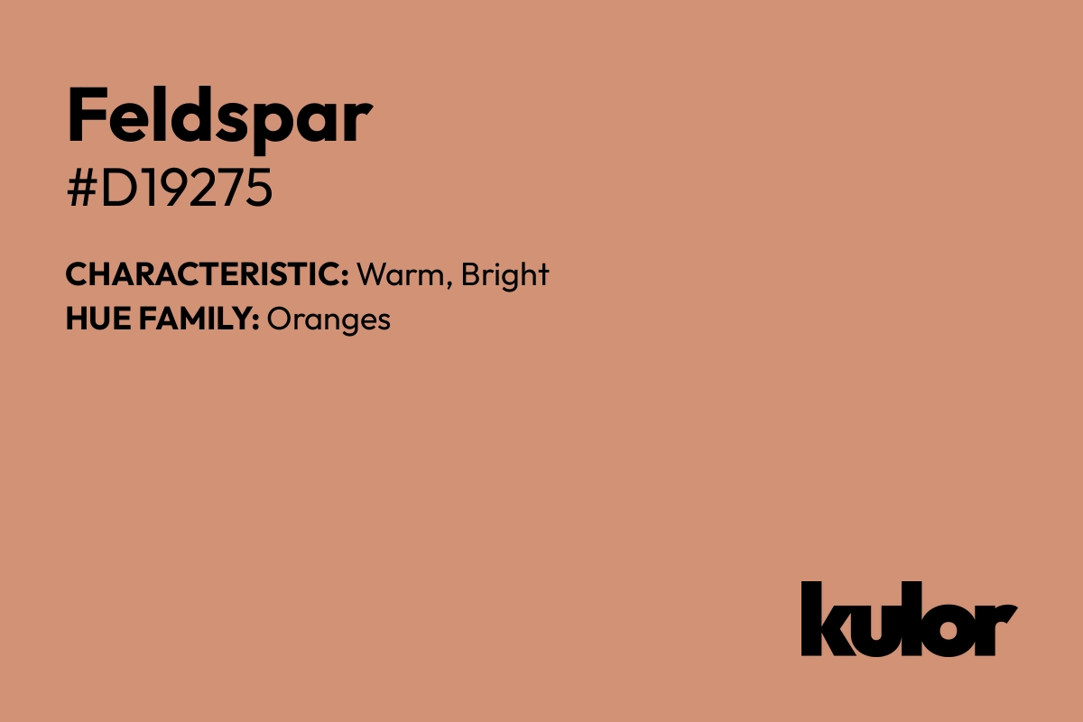 Feldspar is a color with a HTML hex code of #d19275.