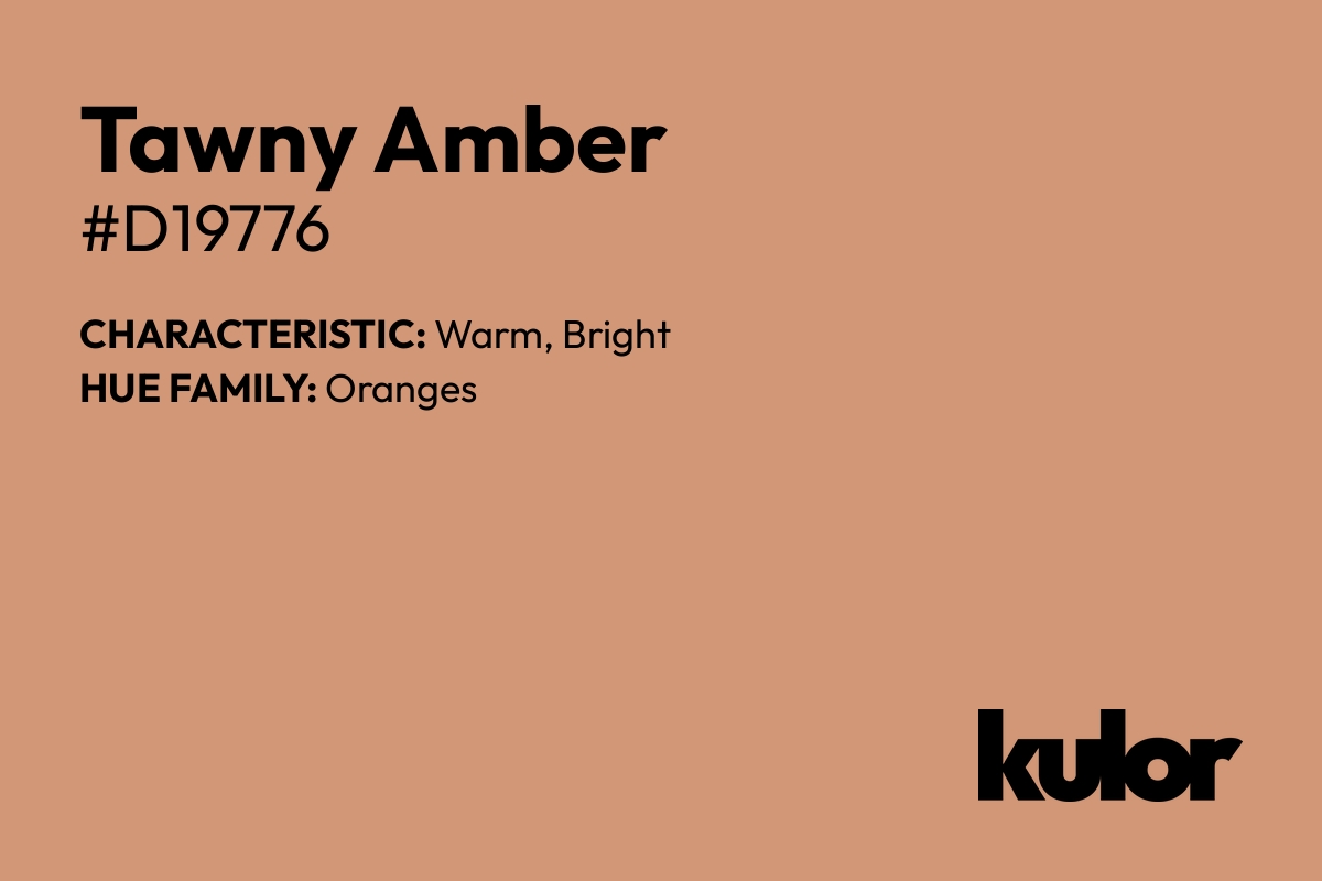 Tawny Amber is a color with a HTML hex code of #d19776.