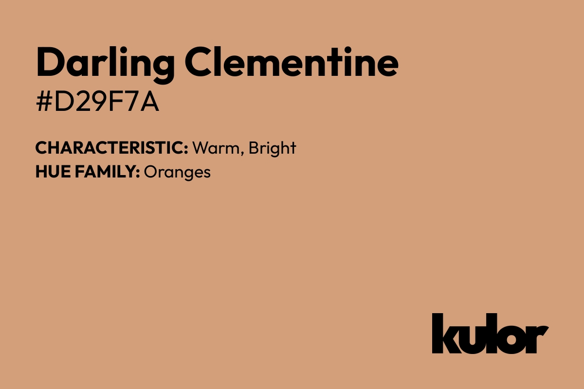 Darling Clementine is a color with a HTML hex code of #d29f7a.