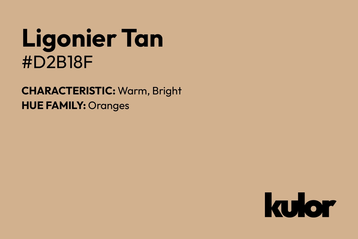 Ligonier Tan is a color with a HTML hex code of #d2b18f.