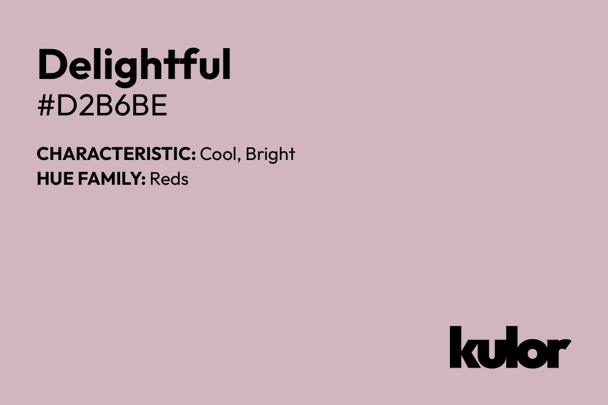 Delightful is a color with a HTML hex code of #d2b6be.