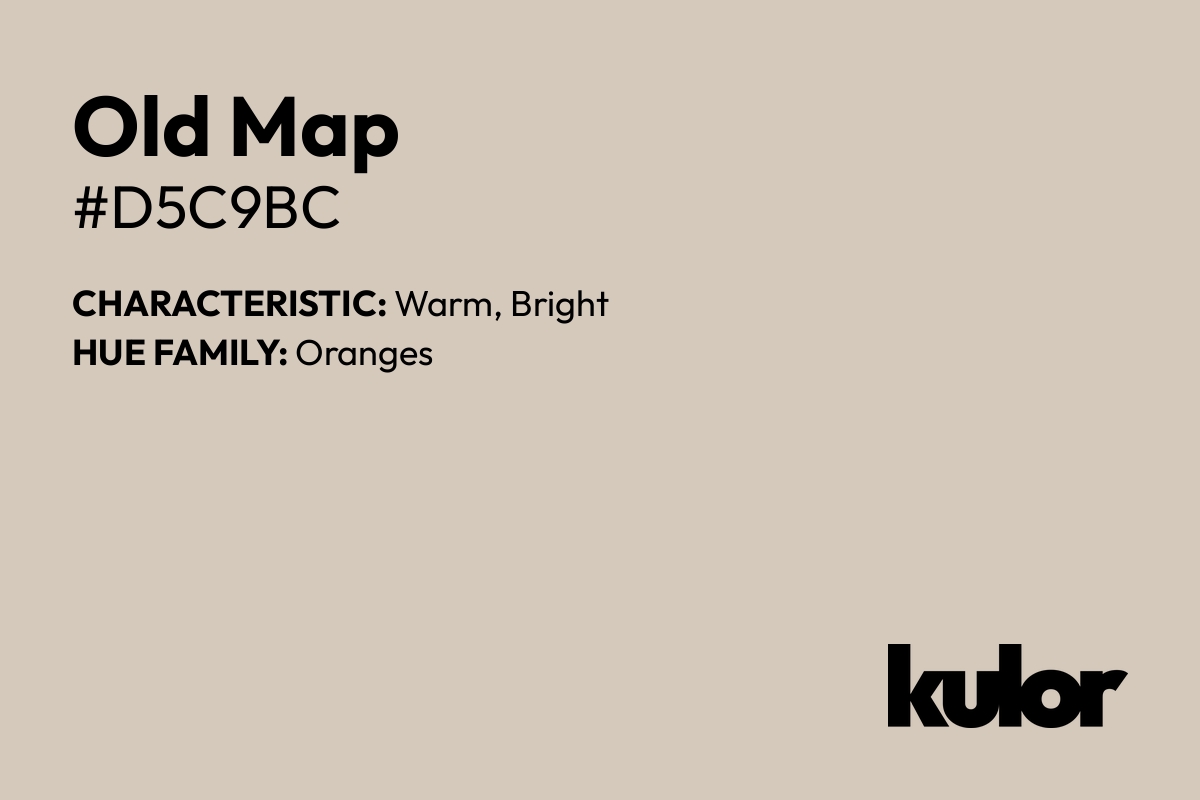 Old Map is a color with a HTML hex code of #d5c9bc.