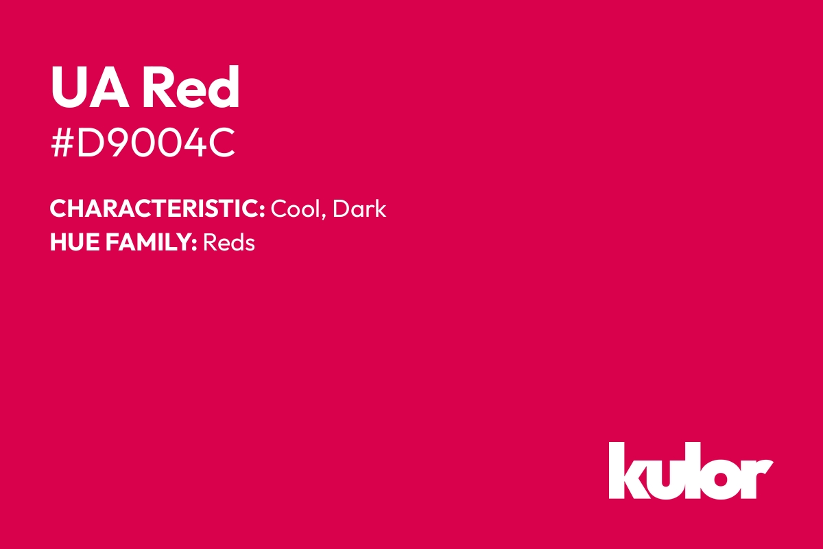 UA Red is a color with a HTML hex code of #d9004c.