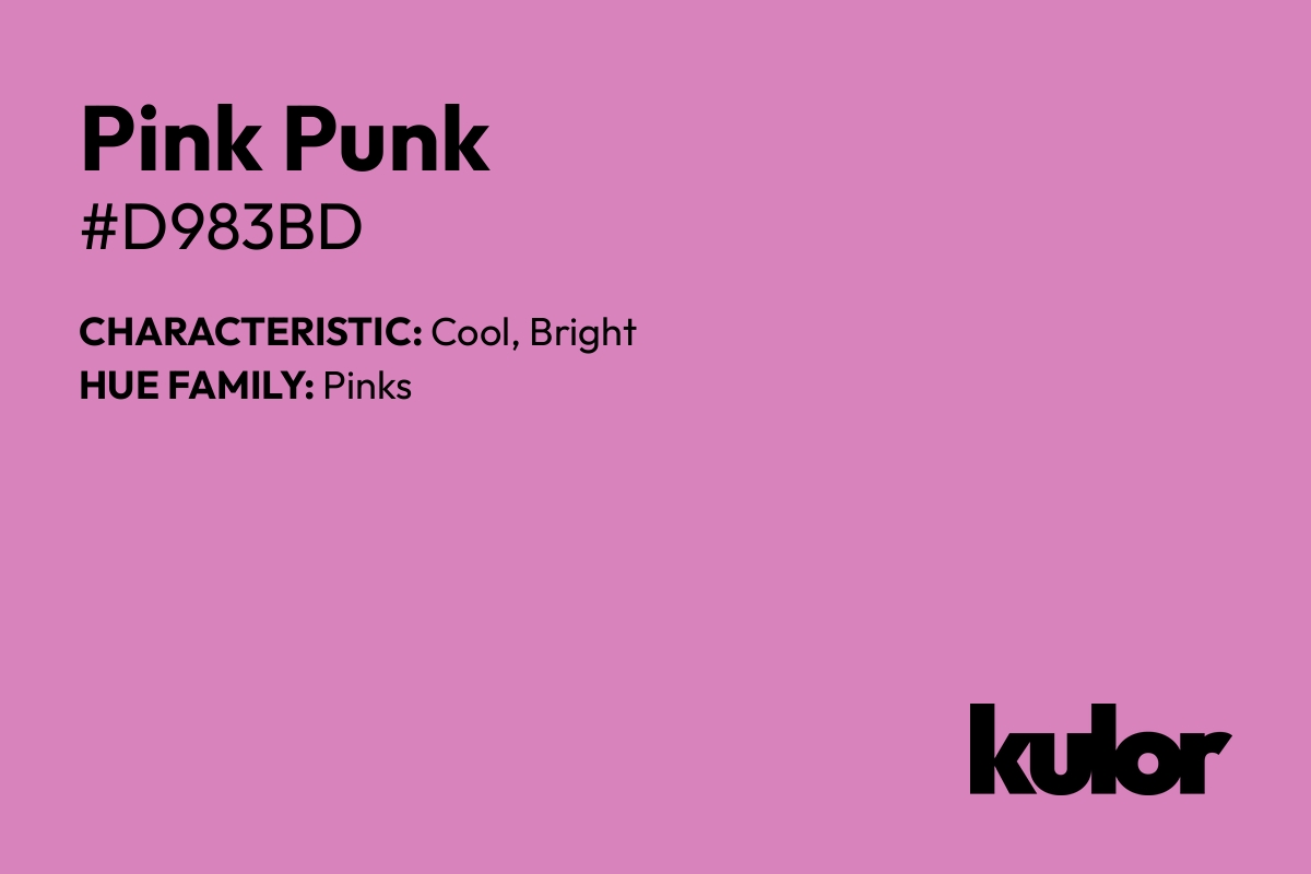 Pink Punk is a color with a HTML hex code of #d983bd.