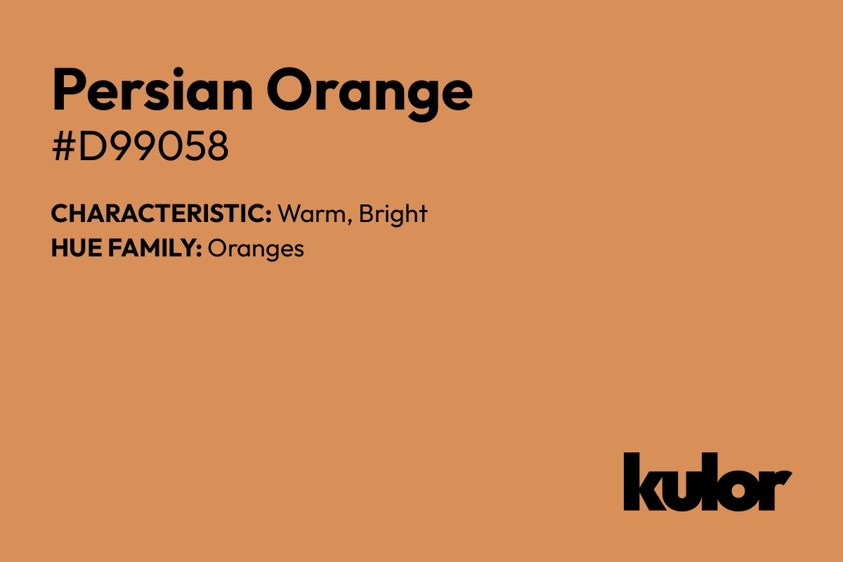 Persian Orange is a color with a HTML hex code of #d99058.