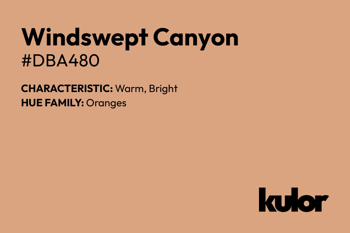 Windswept Canyon is a color with a HTML hex code of #dba480.