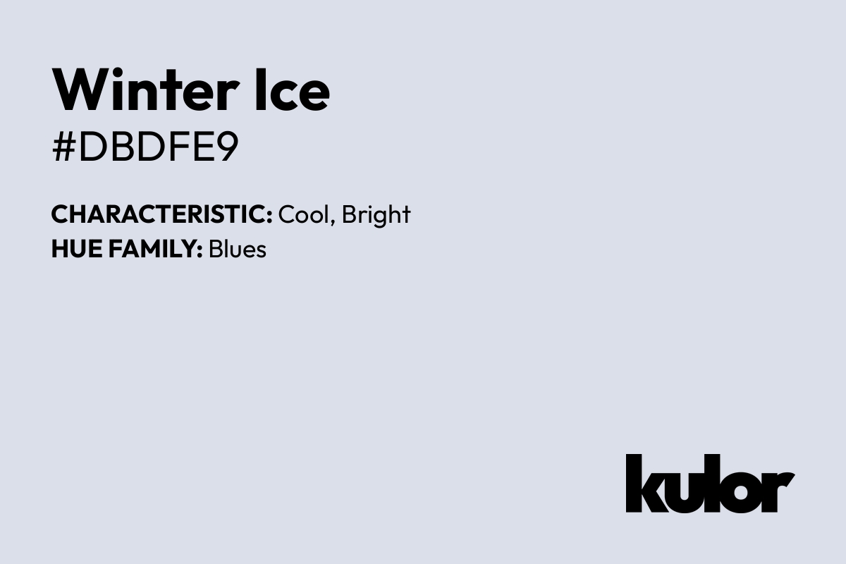 Winter Ice is a color with a HTML hex code of #dbdfe9.