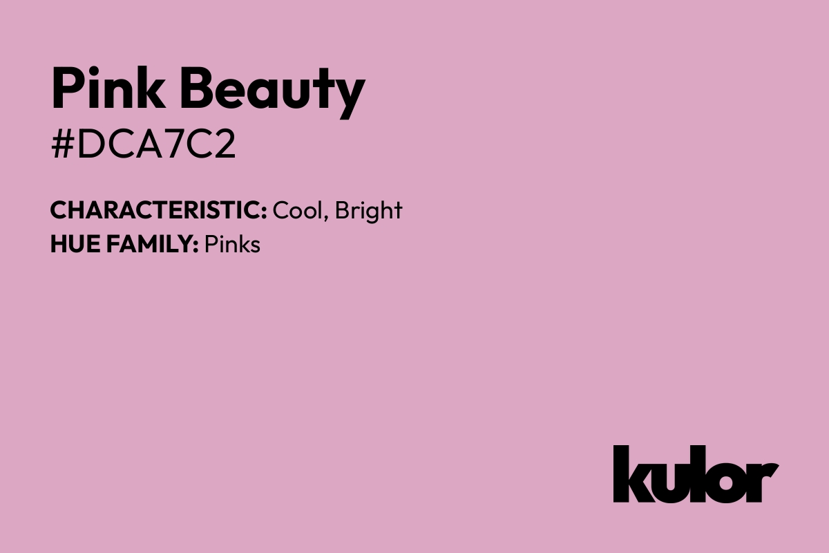 Pink Beauty is a color with a HTML hex code of #dca7c2.