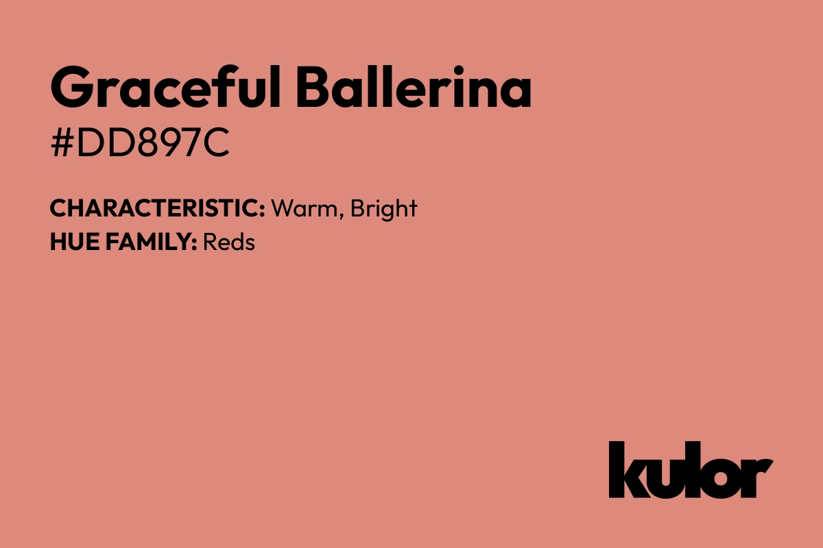 Graceful Ballerina is a color with a HTML hex code of #dd897c.