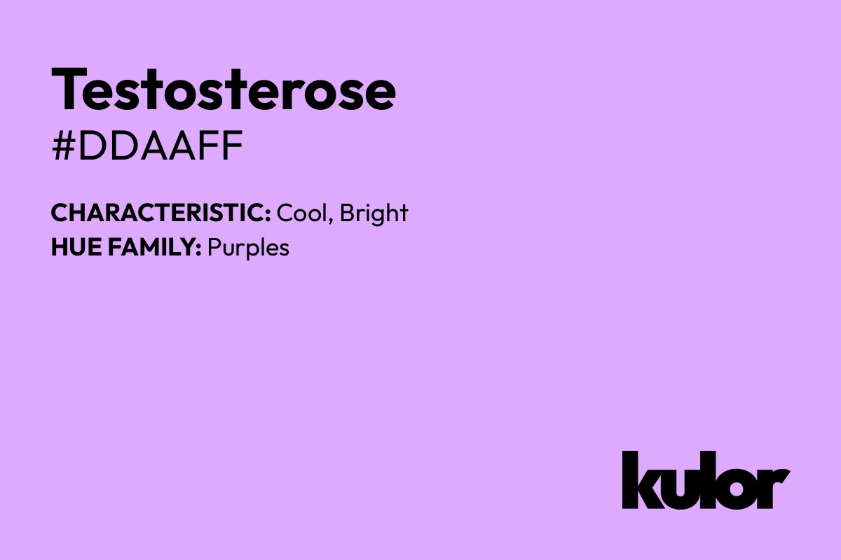 Testosterose is a color with a HTML hex code of #ddaaff.