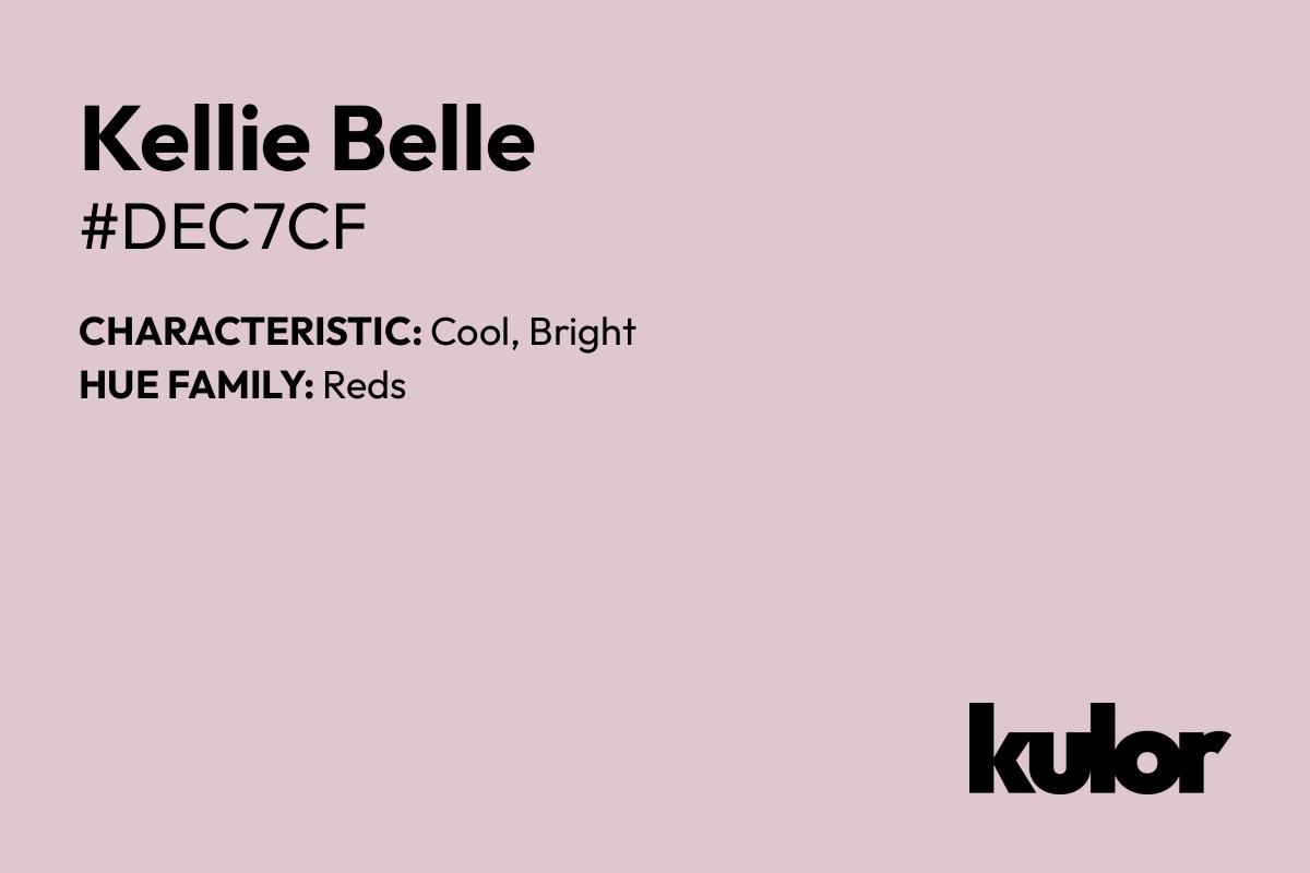 Kellie Belle is a color with a HTML hex code of #dec7cf.