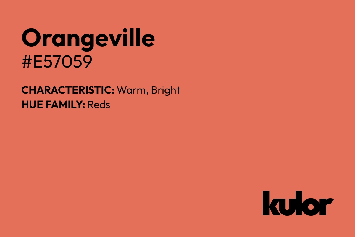 Orangeville is a color with a HTML hex code of #e57059.