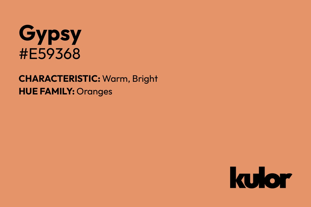 Gypsy is a color with a HTML hex code of #e59368.