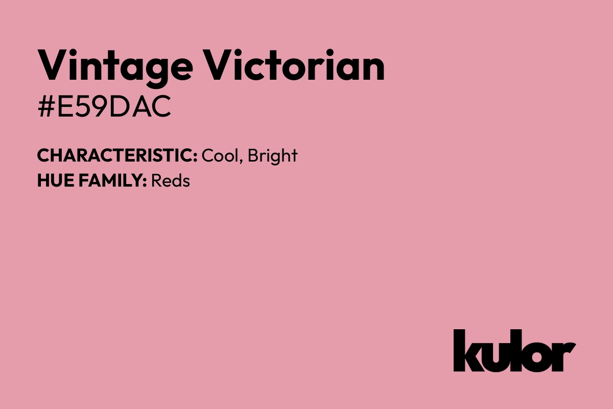 Vintage Victorian is a color with a HTML hex code of #e59dac.