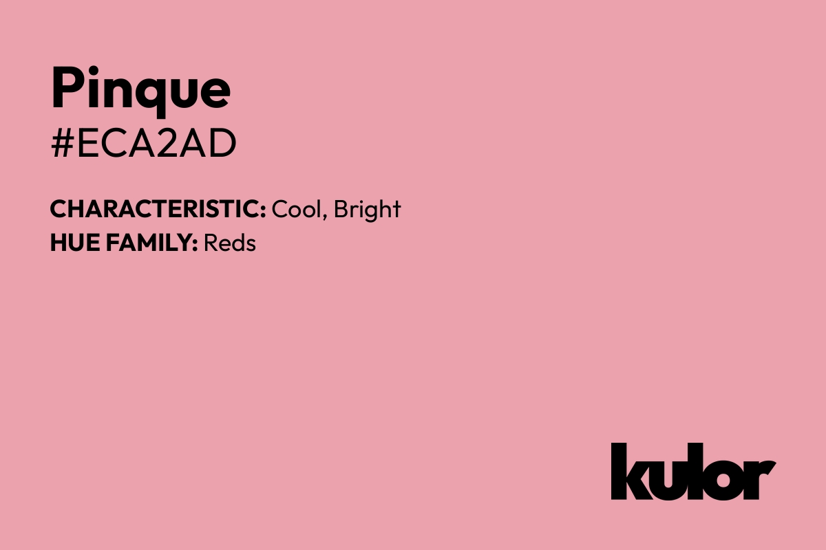 Pinque is a color with a HTML hex code of #eca2ad.