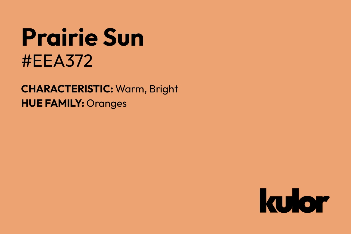 Prairie Sun is a color with a HTML hex code of #eea372.