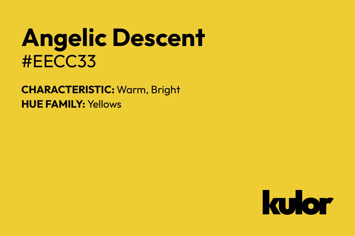 Angelic Descent is a color with a HTML hex code of #eecc33.