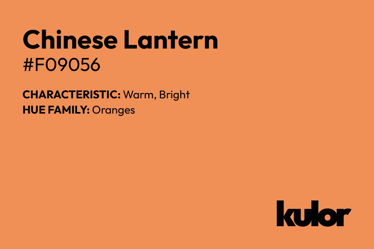 Chinese Lantern is a color with a HTML hex code of #f09056.