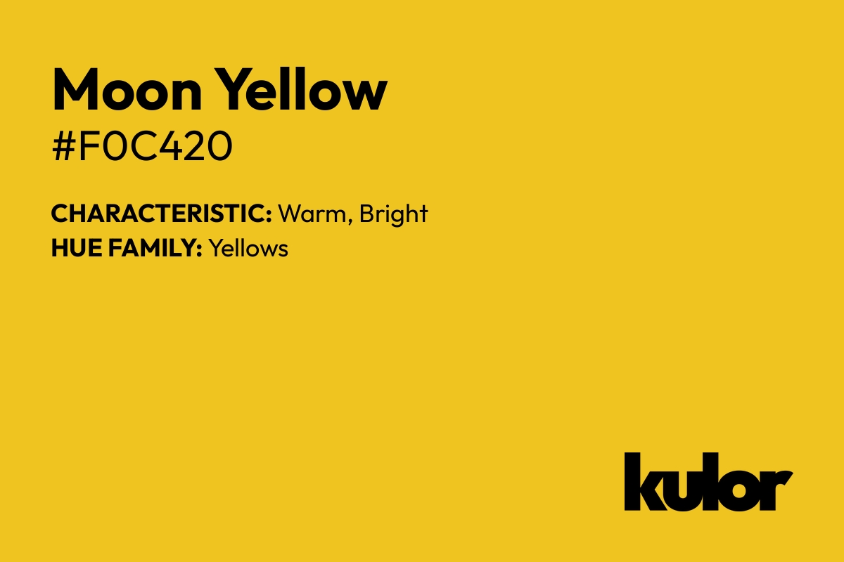 Moon Yellow is a color with a HTML hex code of #f0c420.