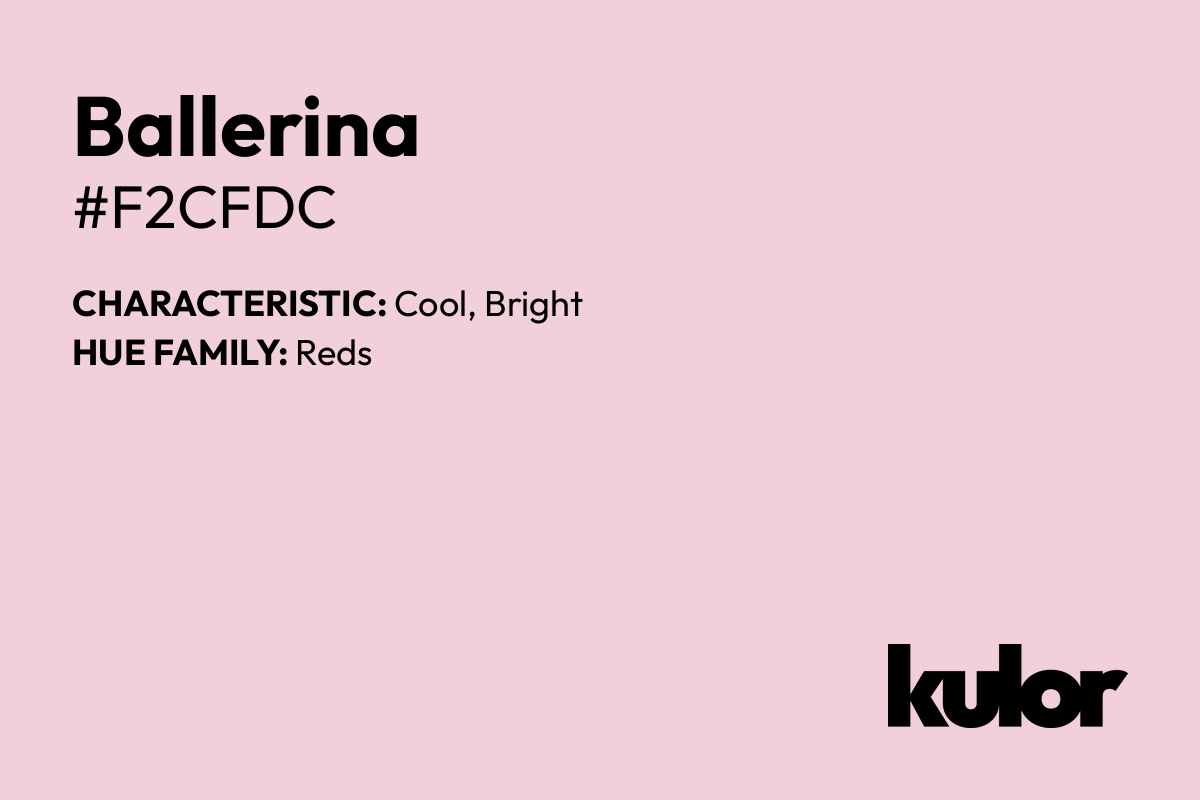 Ballerina is a color with a HTML hex code of #f2cfdc.