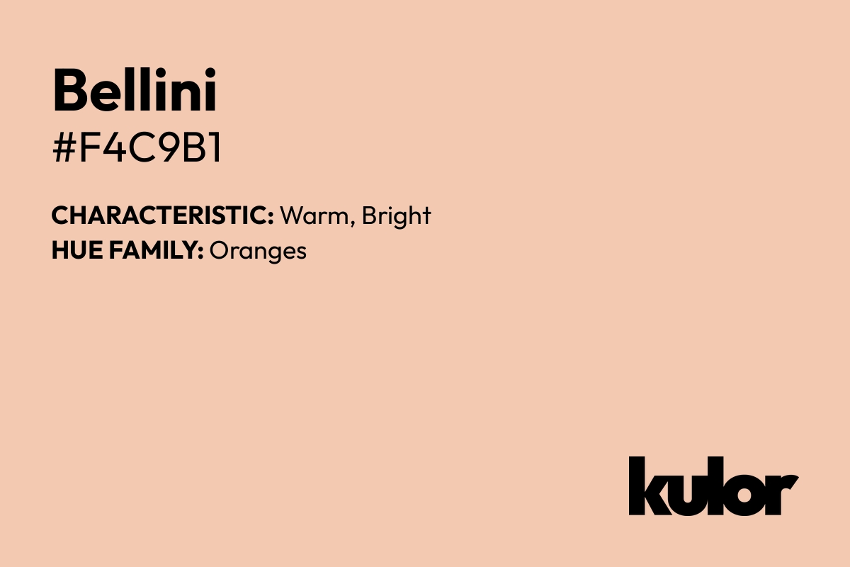 Bellini is a color with a HTML hex code of #f4c9b1.