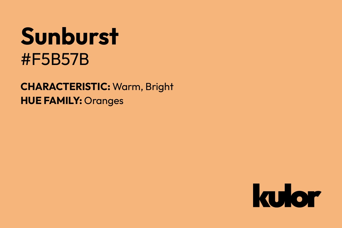 Sunburst is a color with a HTML hex code of #f5b57b.