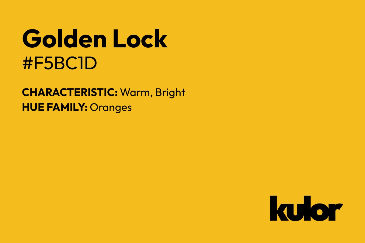 Golden Lock is a color with a HTML hex code of #f5bc1d.