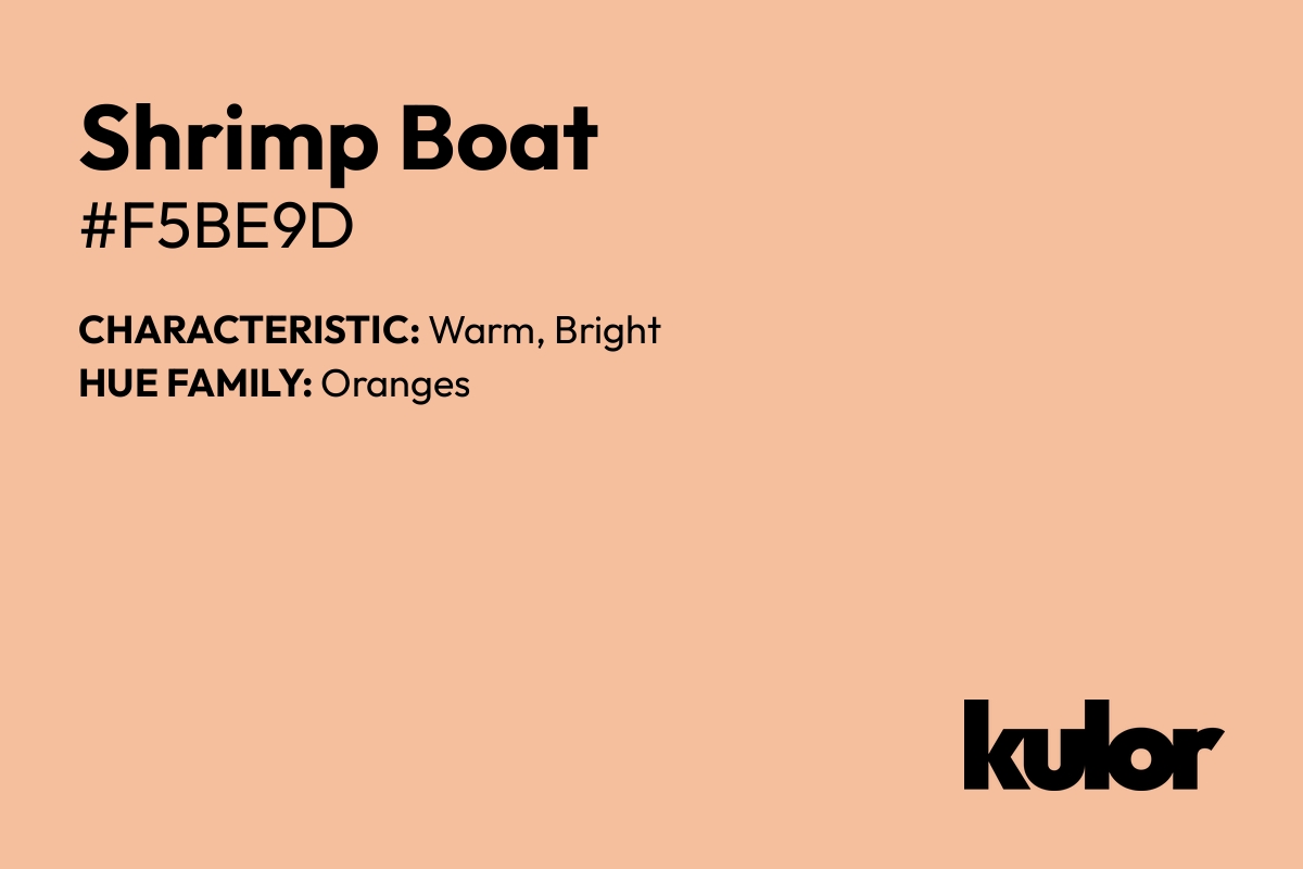 Shrimp Boat is a color with a HTML hex code of #f5be9d.