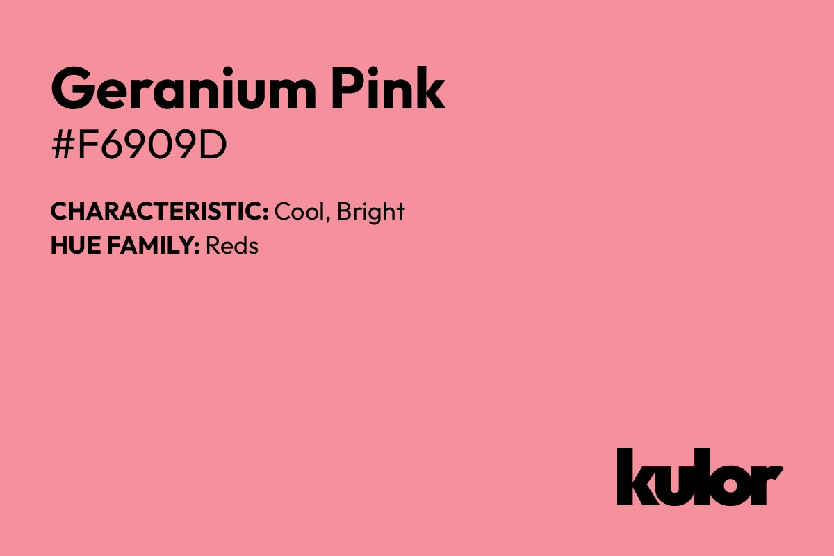 Geranium Pink is a color with a HTML hex code of #f6909d.