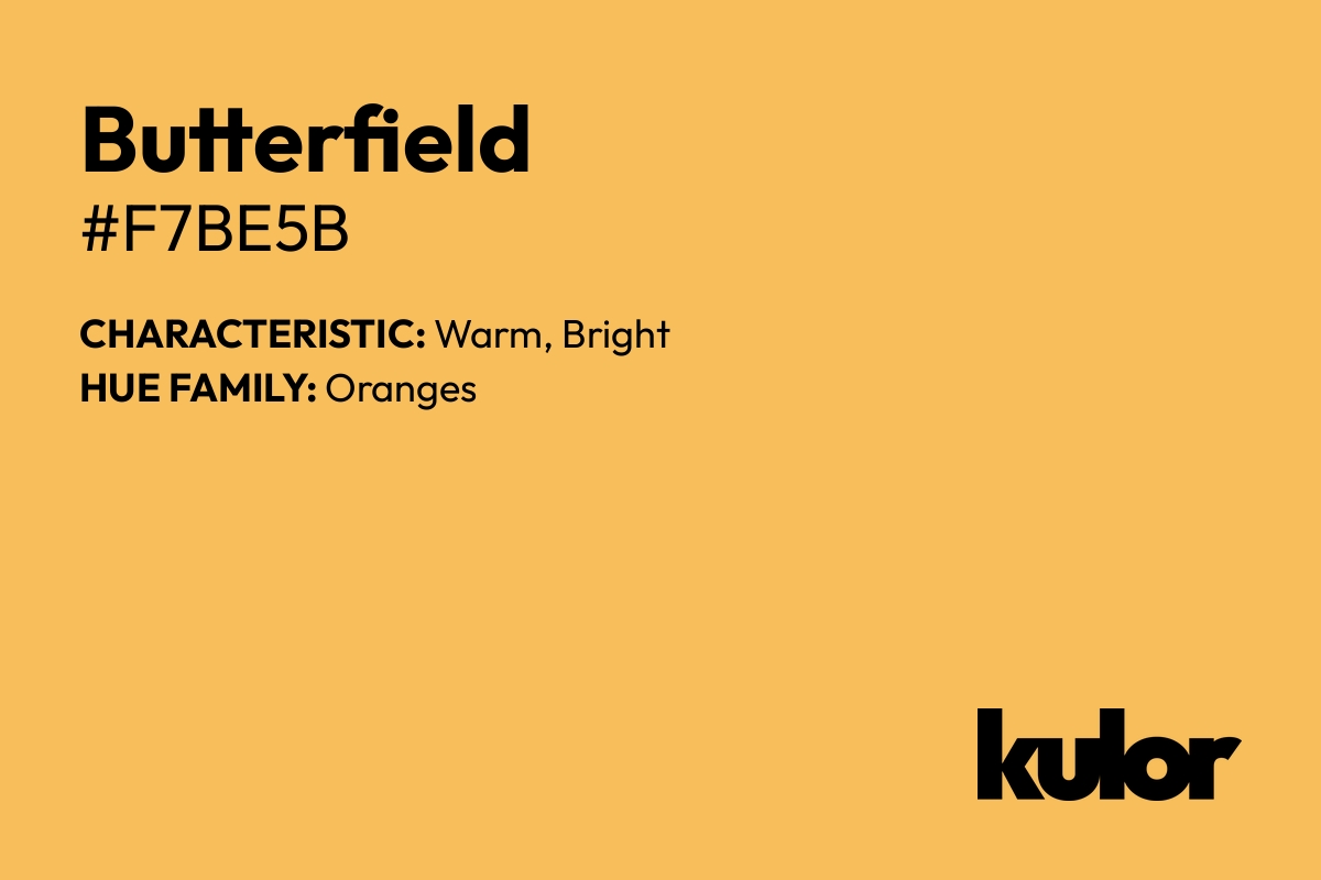 Butterfield is a color with a HTML hex code of #f7be5b.