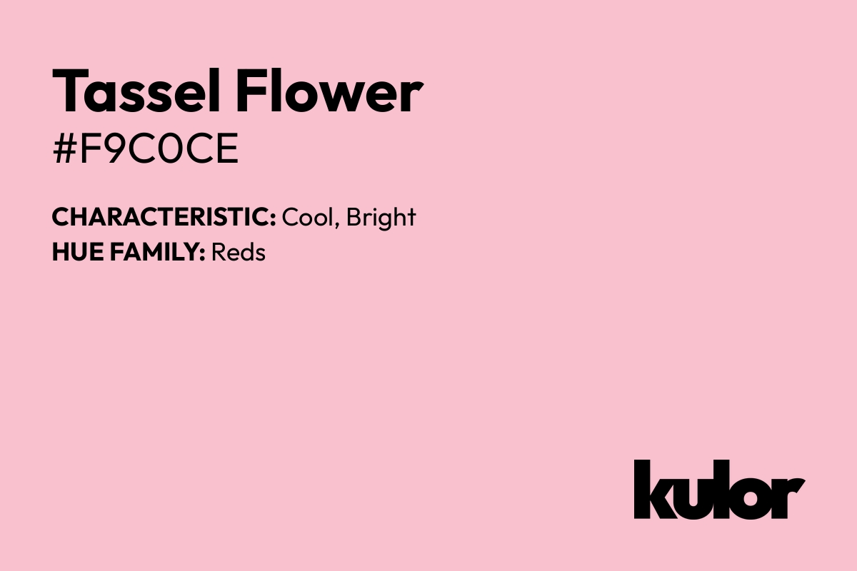 Tassel Flower is a color with a HTML hex code of #f9c0ce.