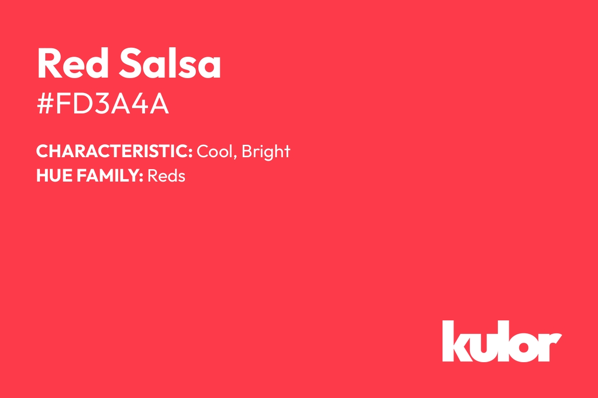 Red Salsa is a color with a HTML hex code of #fd3a4a.