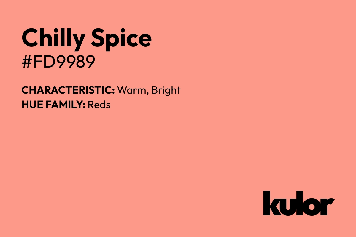 Chilly Spice is a color with a HTML hex code of #fd9989.