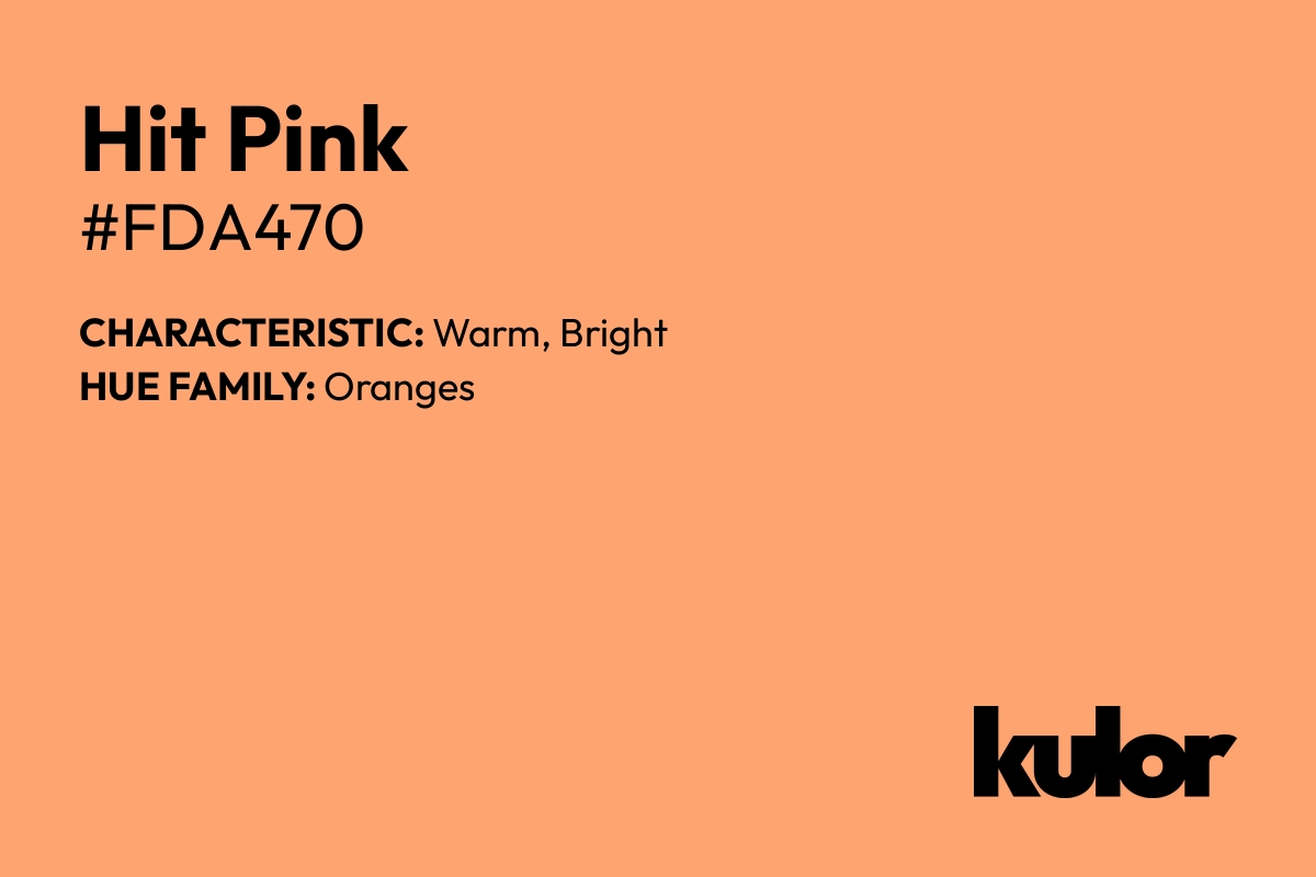 Hit Pink is a color with a HTML hex code of #fda470.