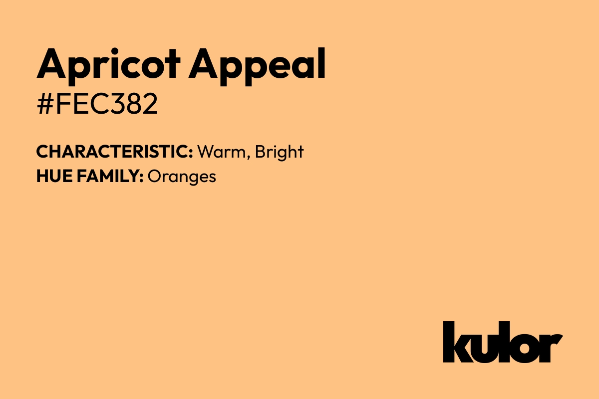 Apricot Appeal is a color with a HTML hex code of #fec382.