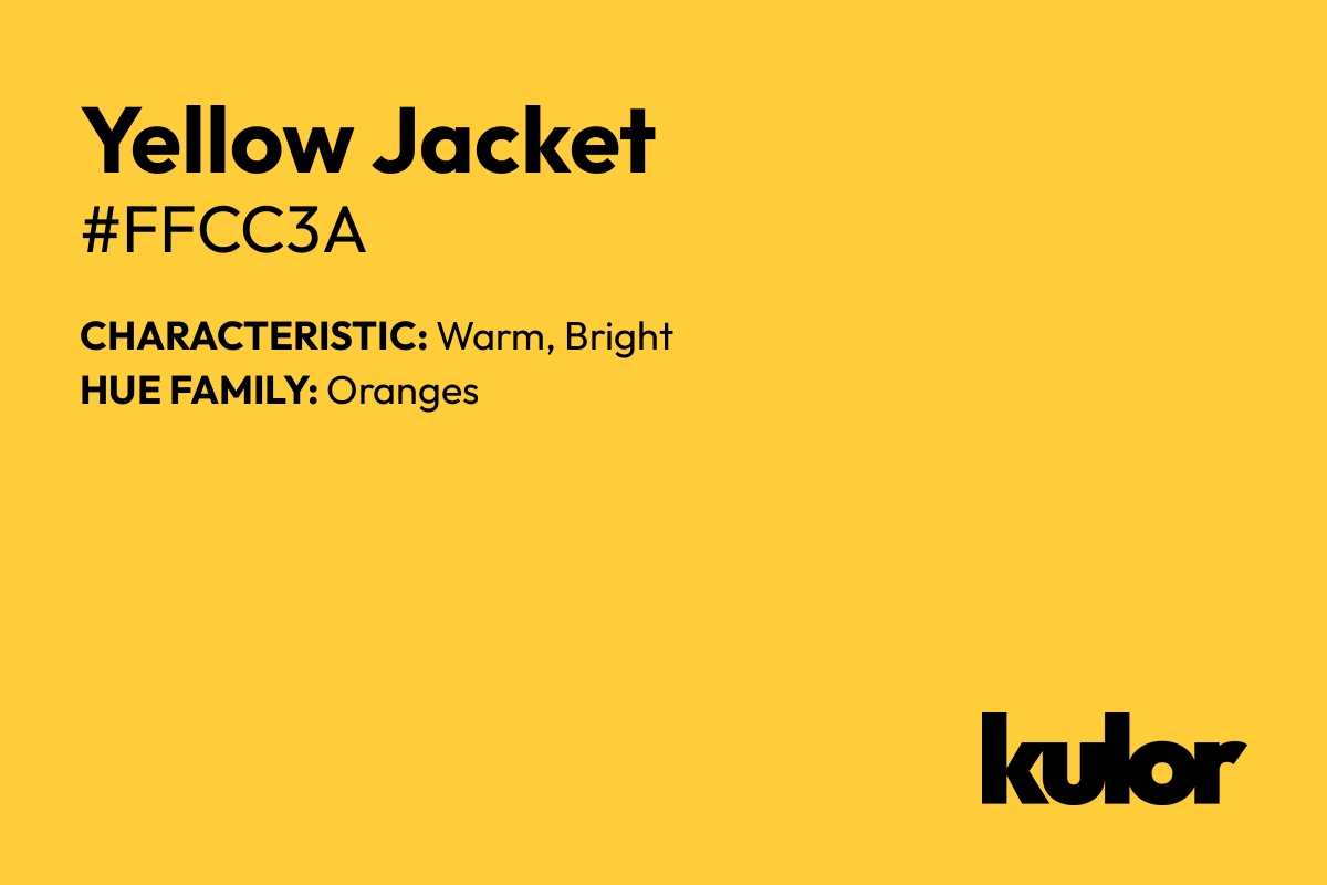 Yellow Jacket is a color with a HTML hex code of #ffcc3a.