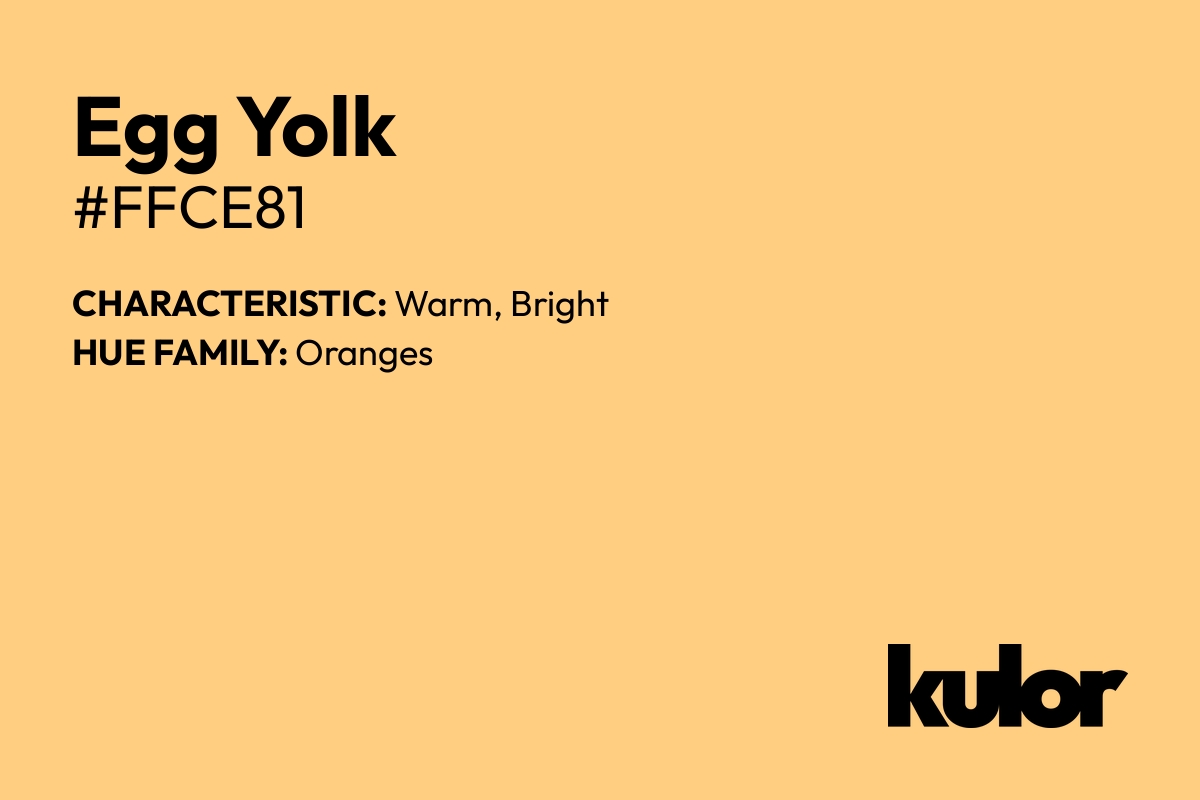 Egg Yolk is a color with a HTML hex code of #ffce81.