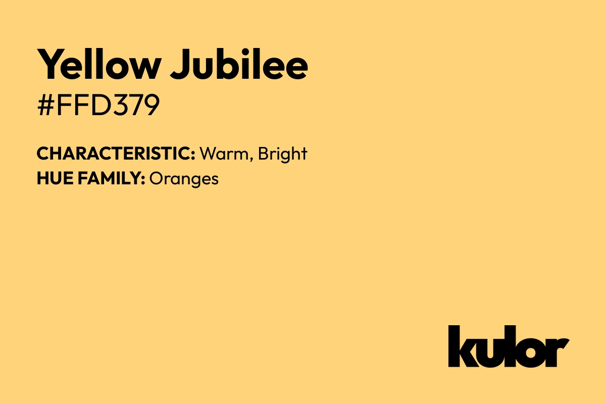 Yellow Jubilee is a color with a HTML hex code of #ffd379.