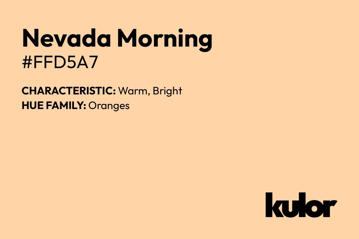 Nevada Morning is a color with a HTML hex code of #ffd5a7.