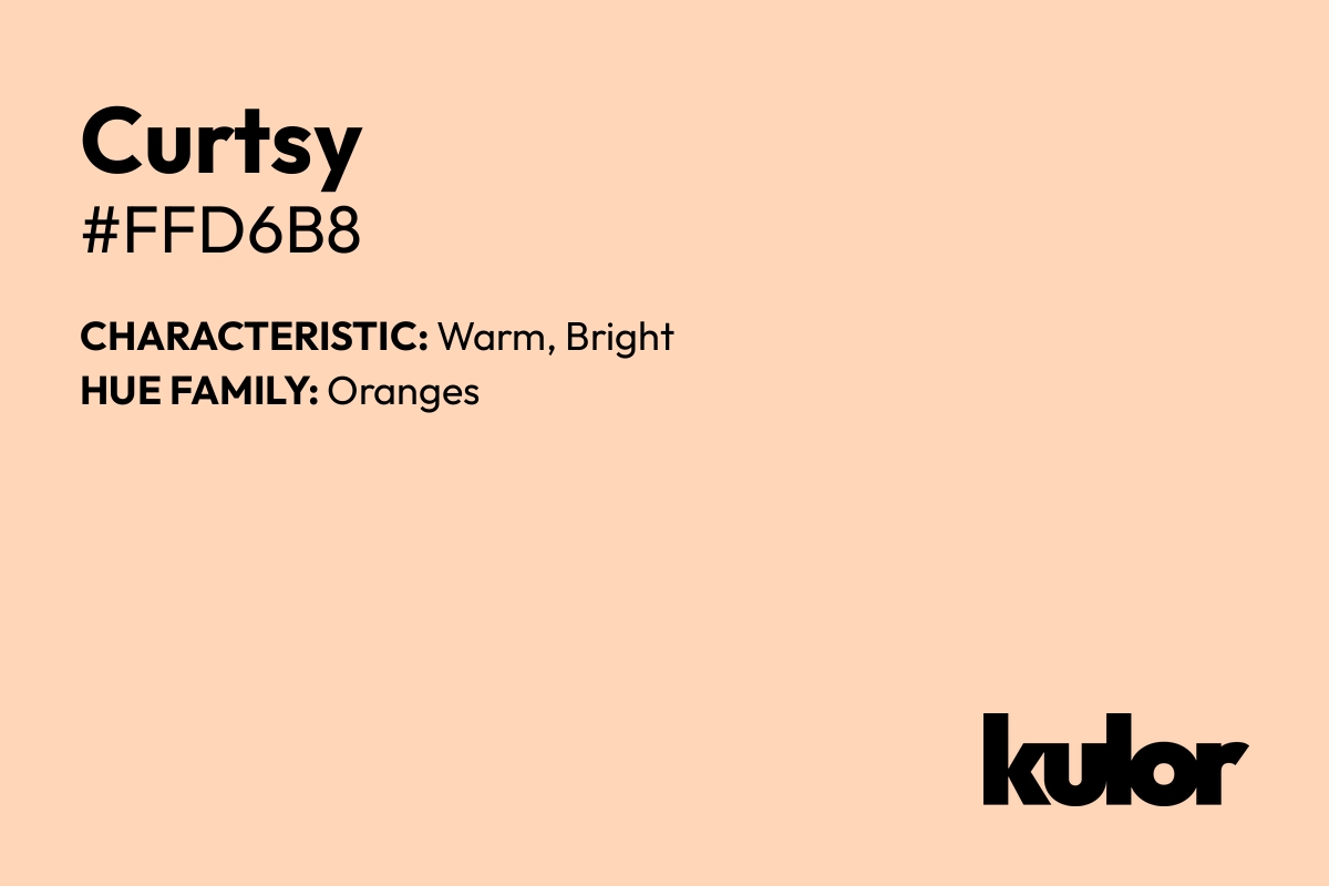 Curtsy is a color with a HTML hex code of #ffd6b8.