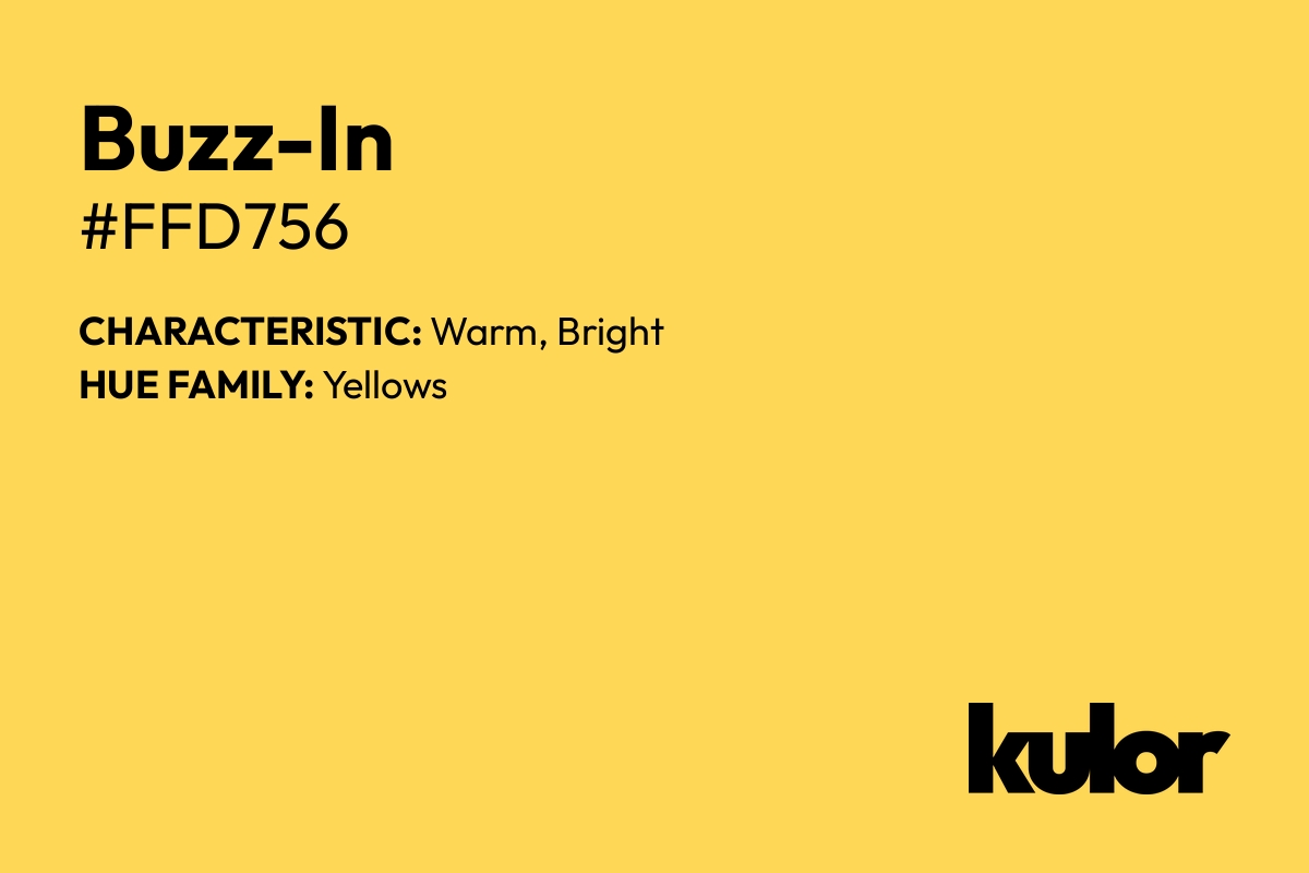 Buzz-In is a color with a HTML hex code of #ffd756.