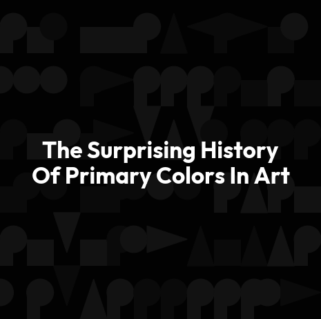 The Surprising History Of Primary Colors In Art